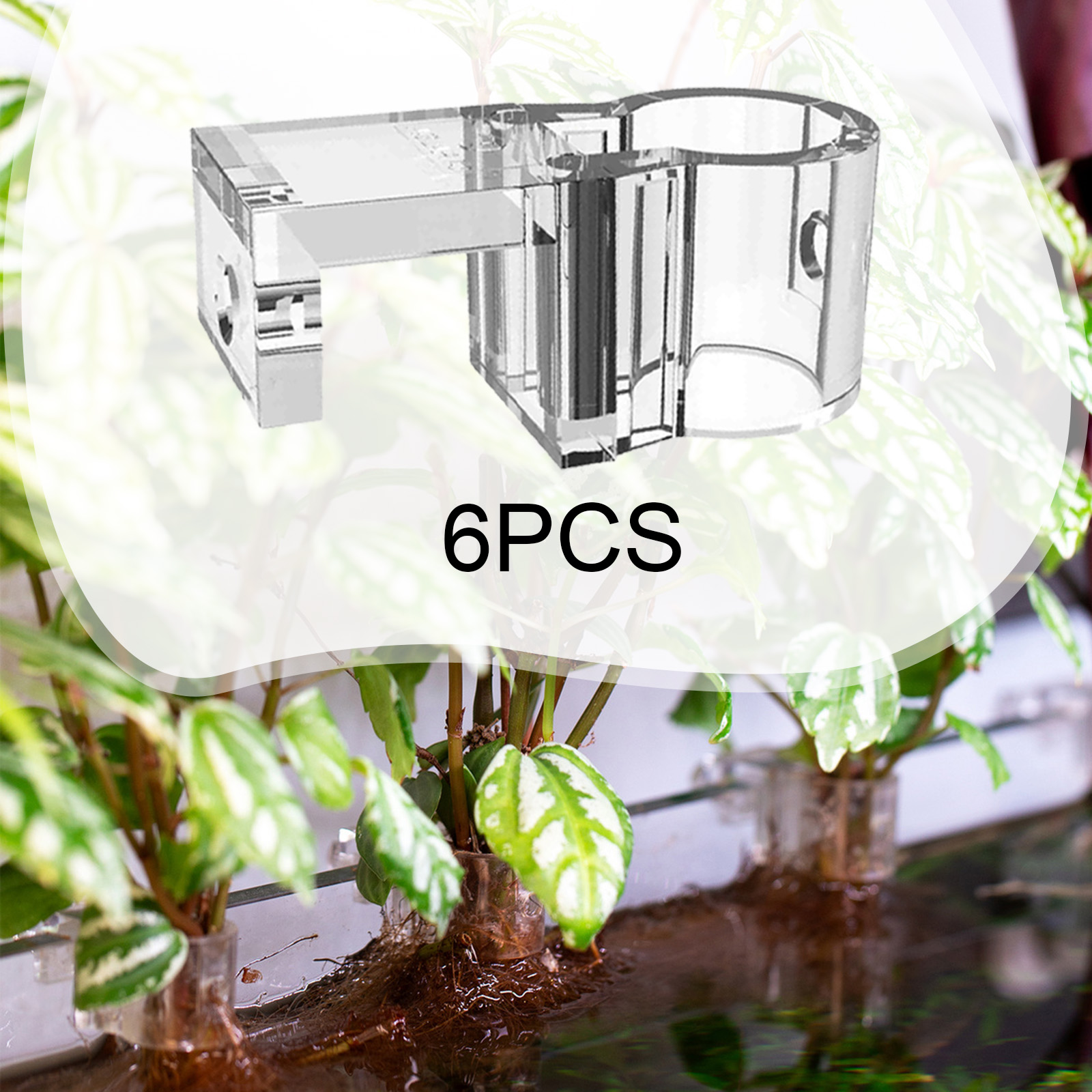Plant Aquarium Pot - 6Pcs Aquarium Plant Holder Support Cup