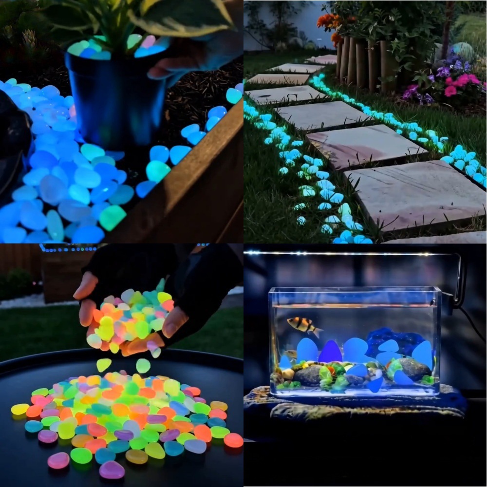Plant Aquarium Pot - Colorful Glow In The Dark Luminous