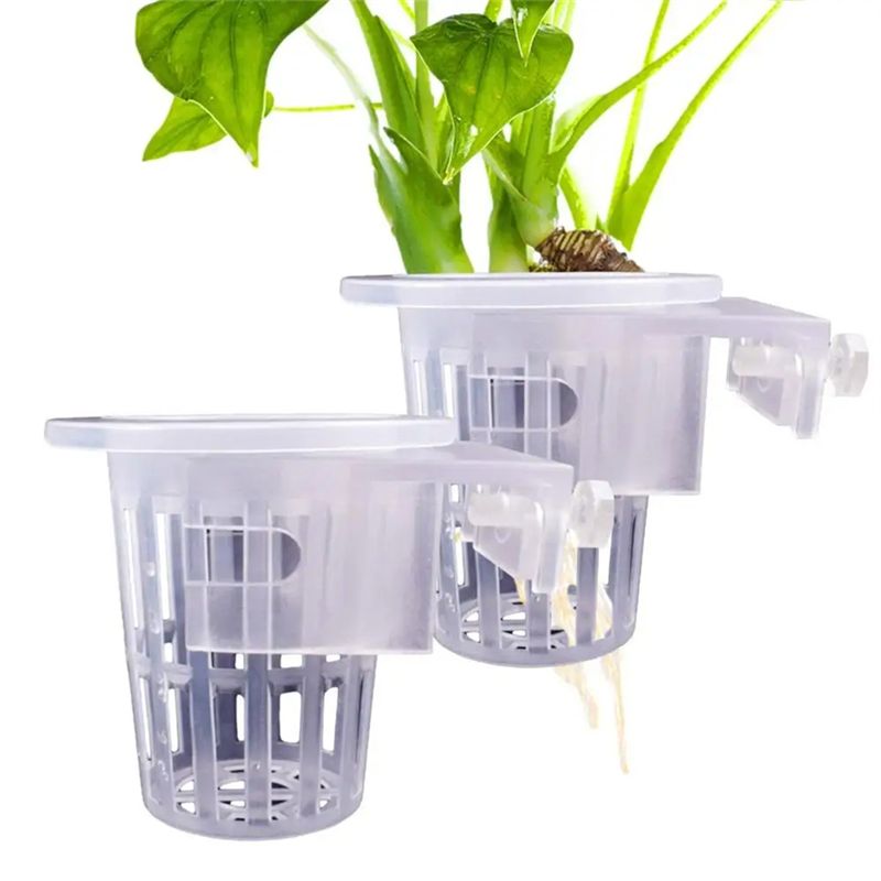 Aquarium Plant Holder - A7THK-2Pcs Transparent Hanging Aquarium Plant Holder