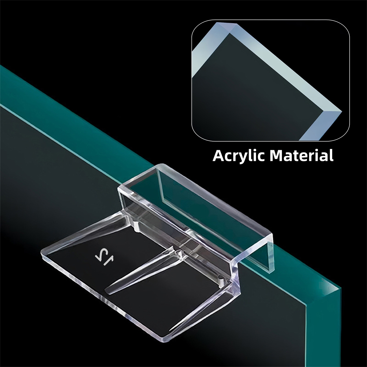 10Pcs Transparent Acrylic Fish - Aquarium Plant Holder recension och pris
