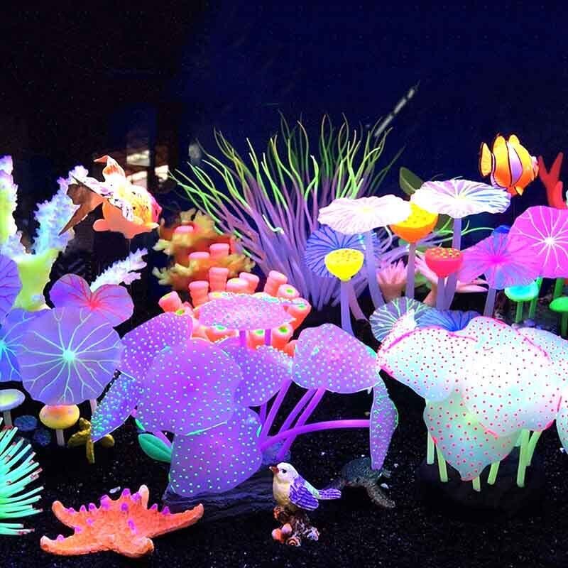 Silicone Glowing Landscape Art - Live Plant Aquarium recension och pris