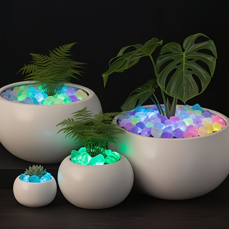 300PCS Luminous Pebble Set,0.9 - Plant Aquarium Pot recension och pris