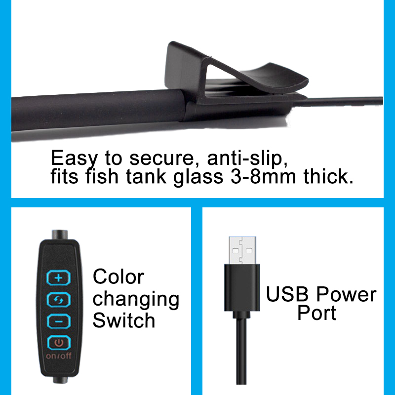 USB Aquarium LED Lamp Fish Tan - Aquarium Plant Light recension och pris