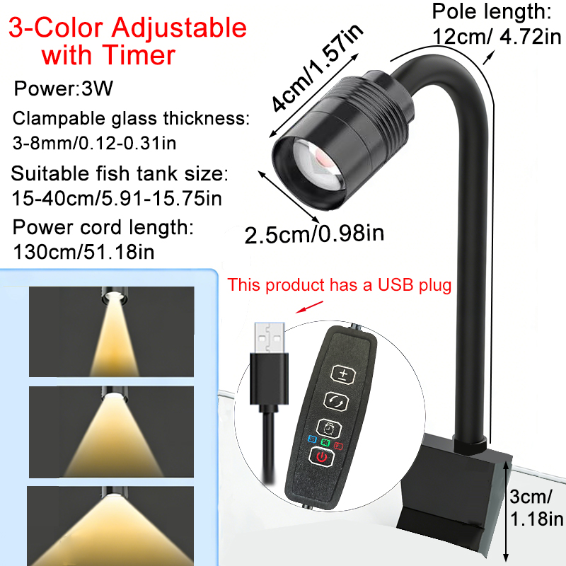 USB 3W South American Aquarium - Aquarium Plant Light recension och pris