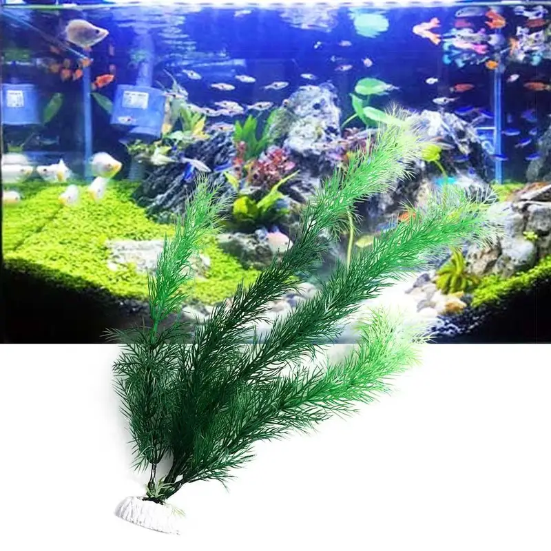 Artificial Aquarium Decor Plan - Aquarium Plant Substrate recension och pris