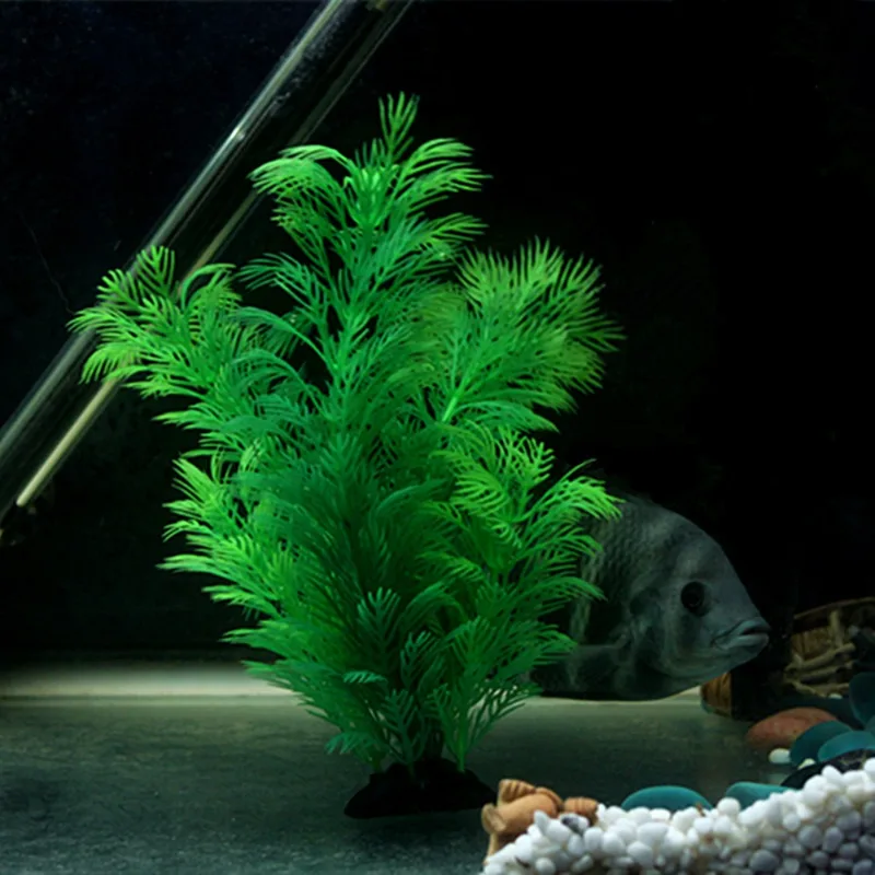 Artificial Aquarium Decor Plan - Aquarium Plant Substrate recension och pris