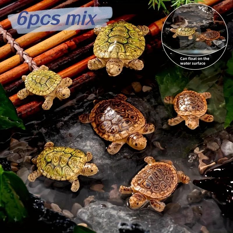 6 Mini Turtle Statues for Aqua - Aquarium Moss recension och pris