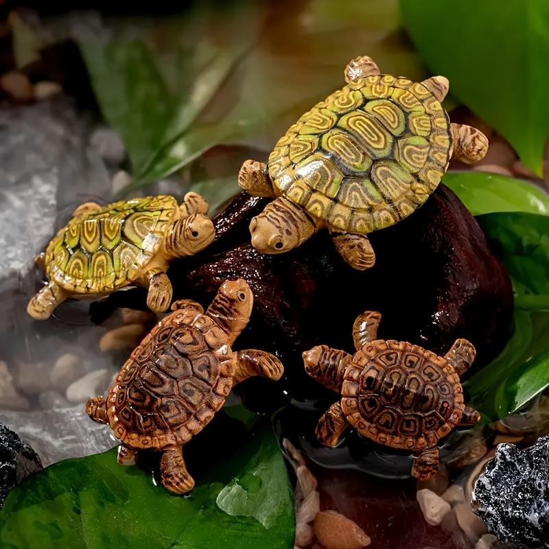 6 Mini Turtle Statues for Aqua - Aquarium Moss recension och pris