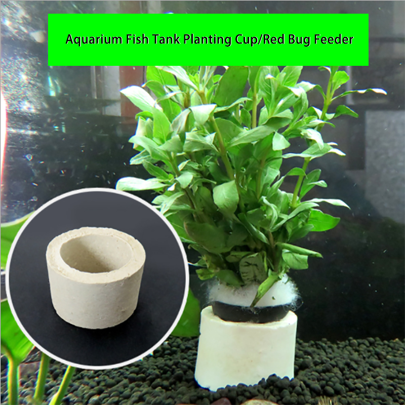 Aquarium Decoration Ceramic Ri - Plant Aquarium Pot recension och pris