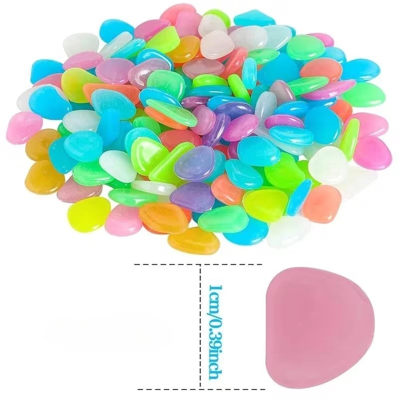 50-200pcs Glow in The Dark Peb - Plant Aquarium Pot recension och pris