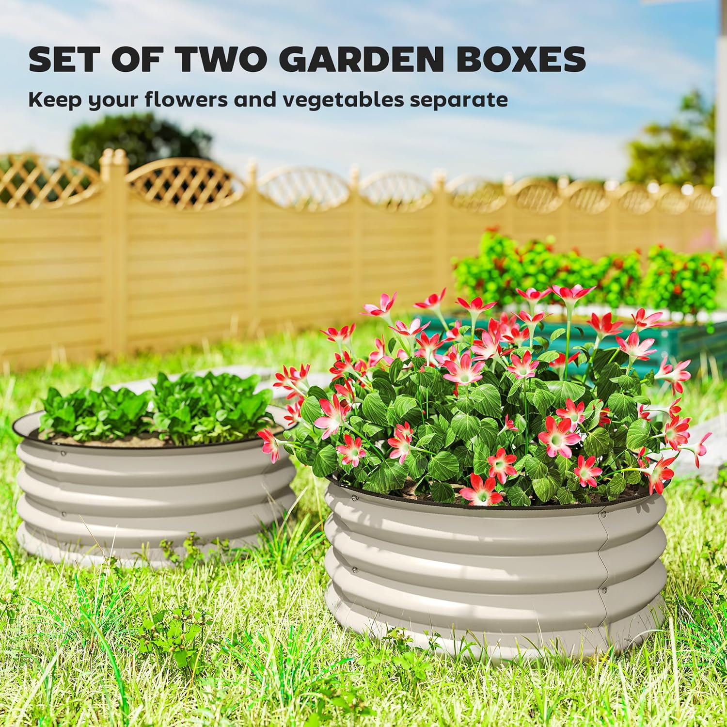 Galvanized Raised Garden Bed S - Planted Tank recension och pris