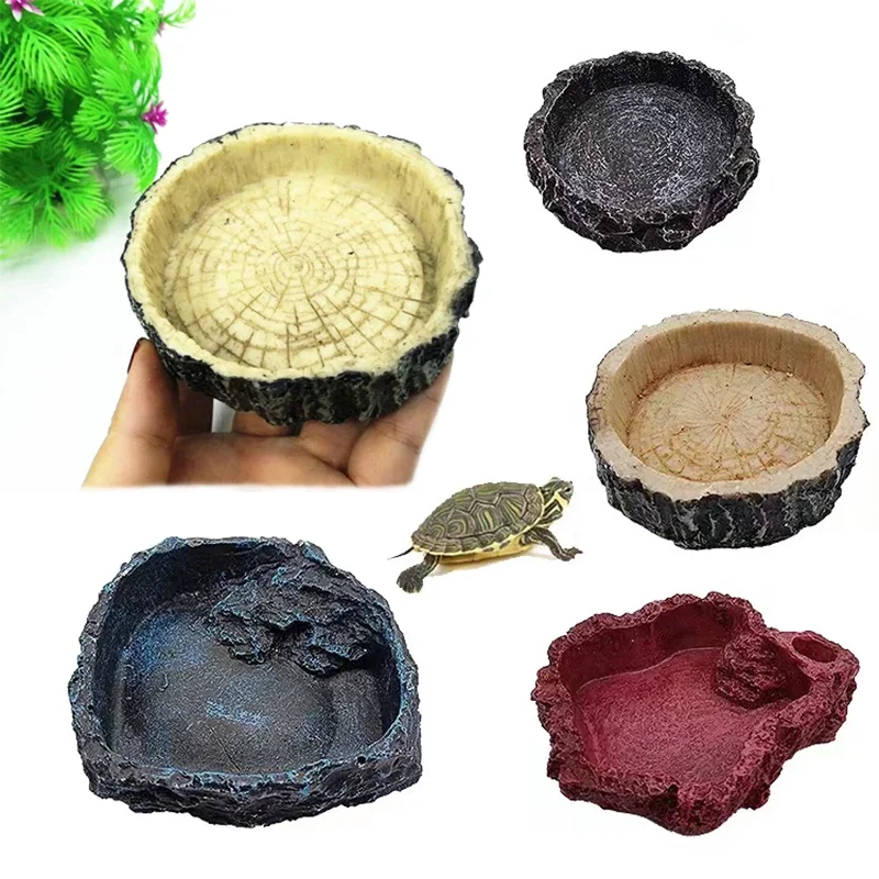 Pet Reptile Feeder Bowl Resin  - Aquarium Driftwood recension och pris
