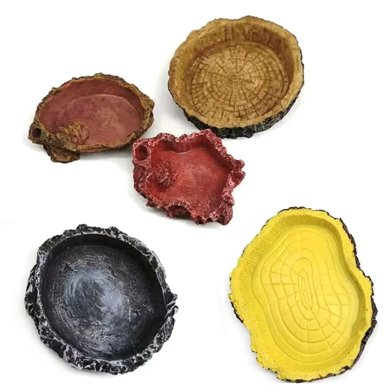 Pet Reptile Feeder Bowl Resin  - Aquarium Driftwood recension och pris
