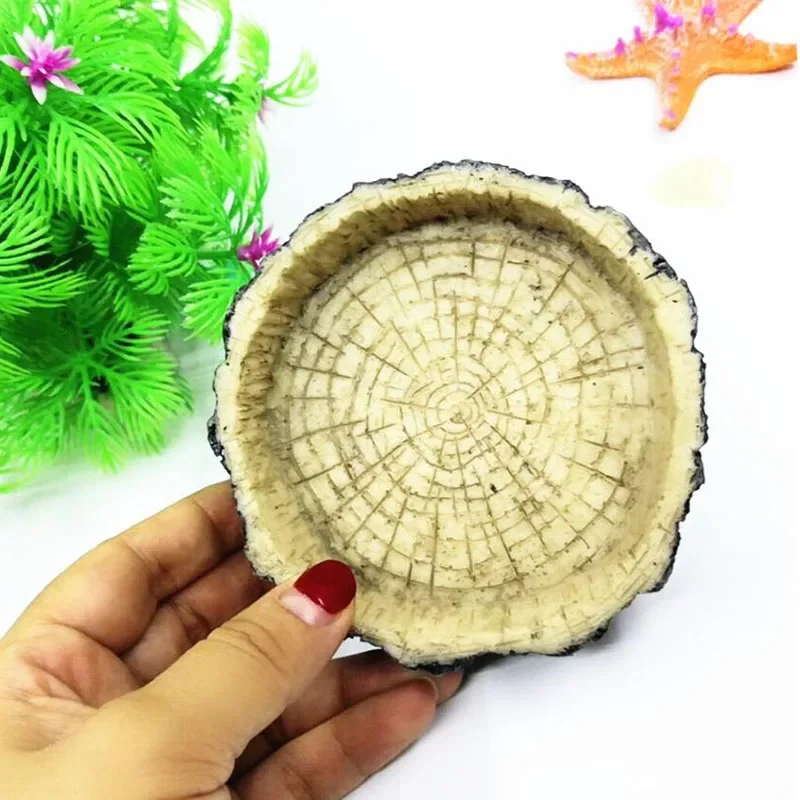 Pet Reptile Feeder Bowl Resin  - Aquarium Driftwood recension och pris