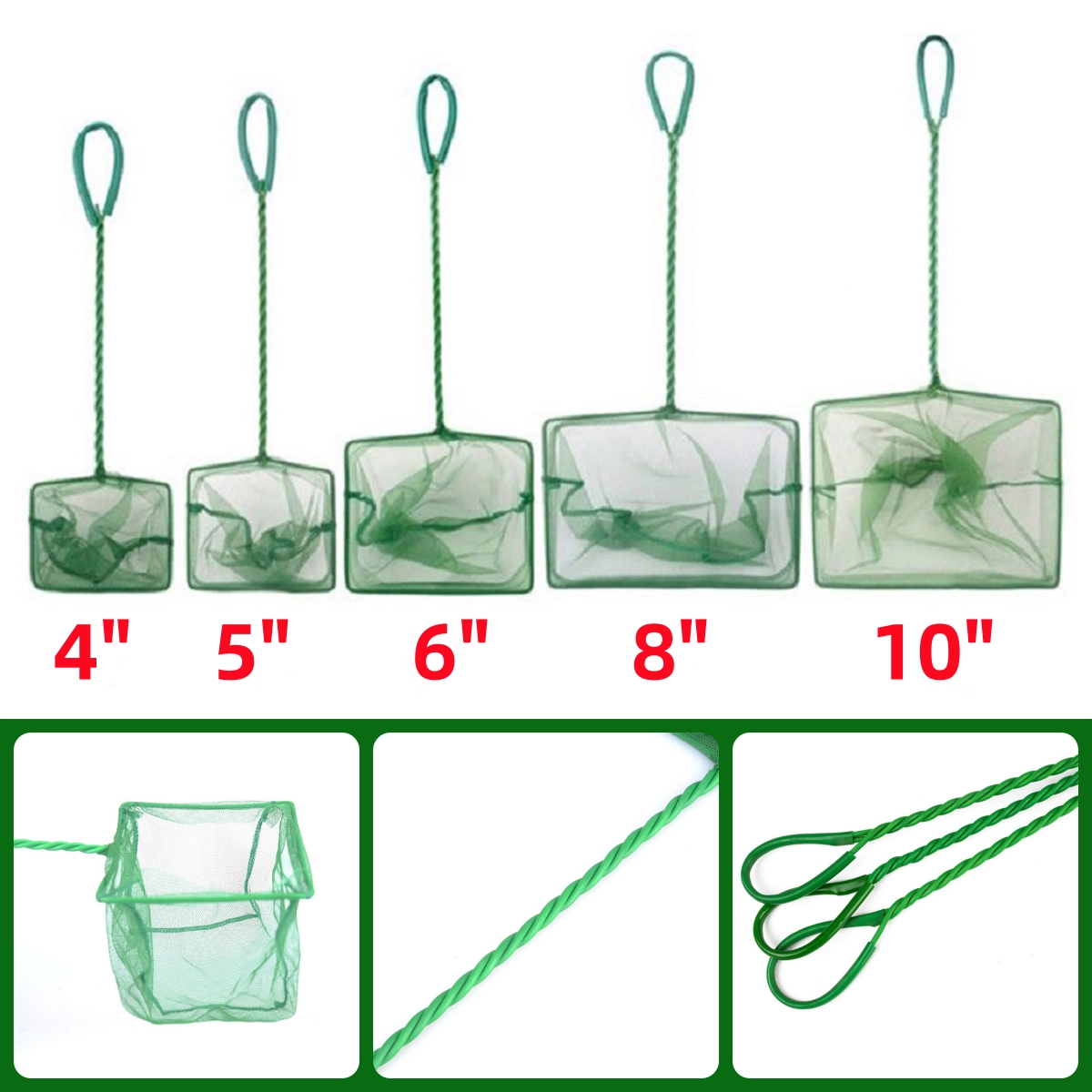 3~10 Inch Portable Nylon Green - Planted Aquarium Cleaning recension och pris