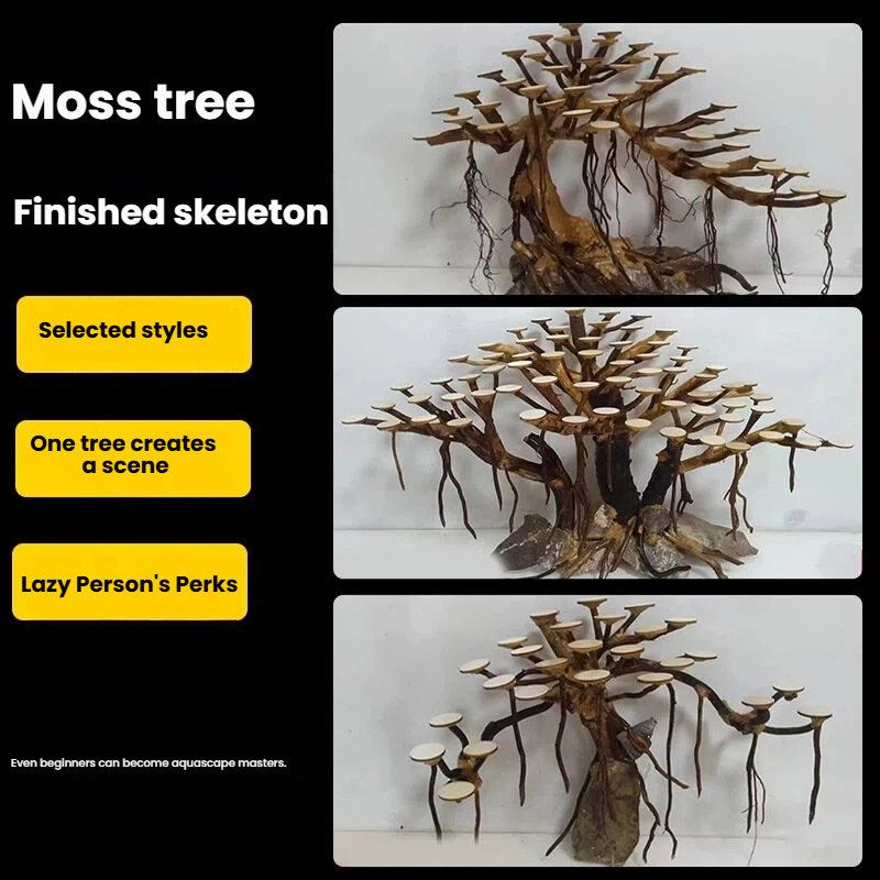 Aquarium Landscaping Moss Tree - Aquarium Driftwood recension och pris
