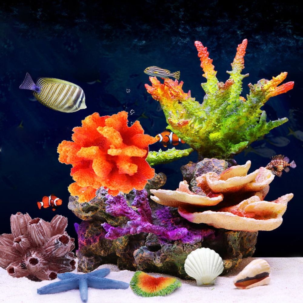 Colorful 1PC Lifelike Artifici - Aquarium Plant Substrate recension och pris