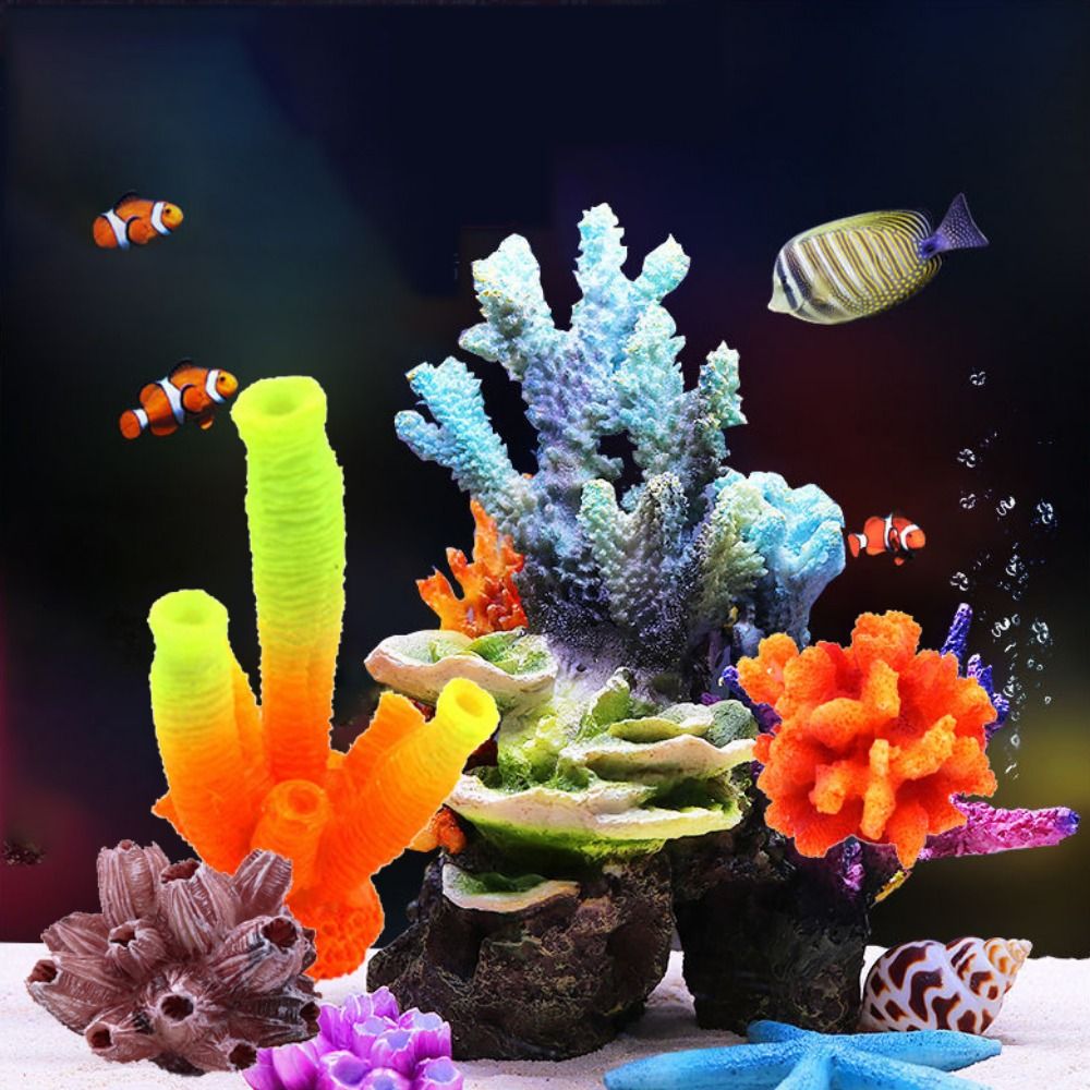 Colorful 1PC Lifelike Artifici - Aquarium Plant Substrate recension och pris